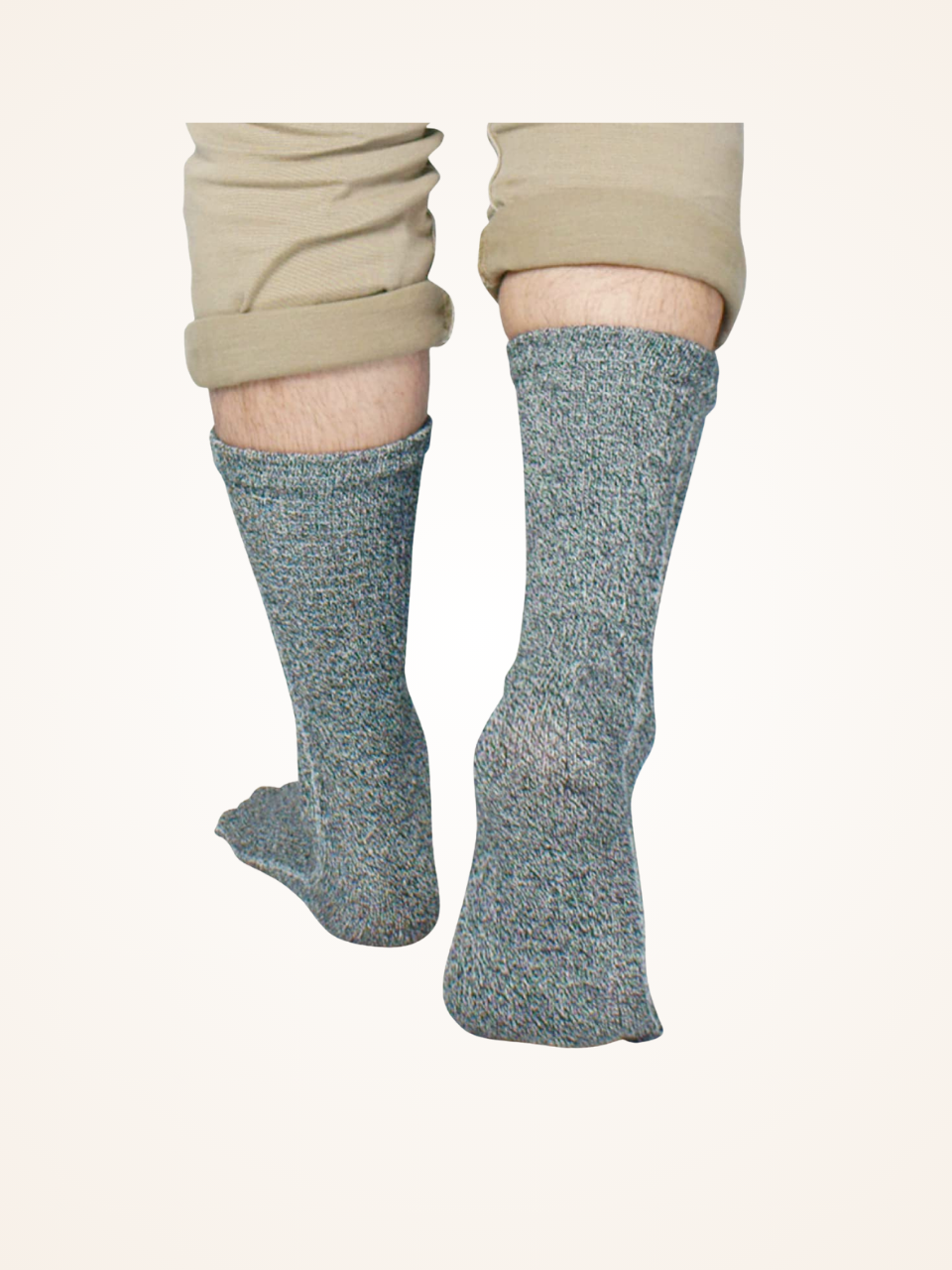 Seidig glatte, dicke Zehensocken