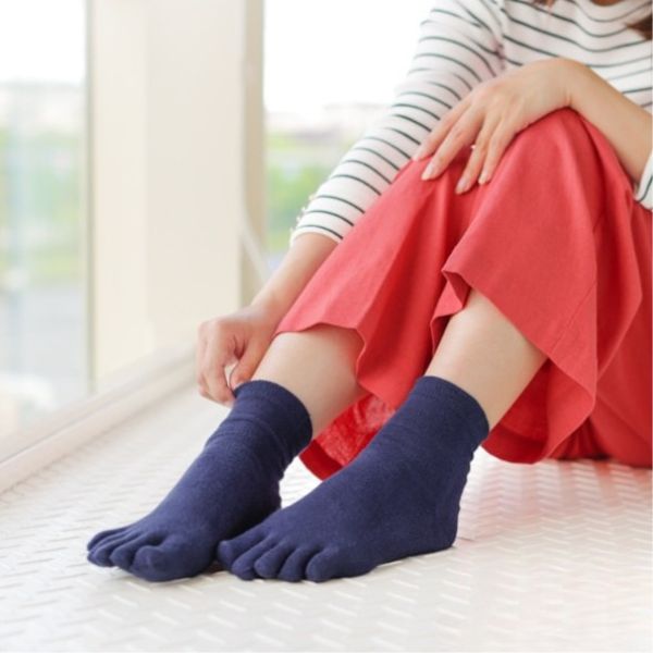 Bunte Seiden-Baumwoll-Socken