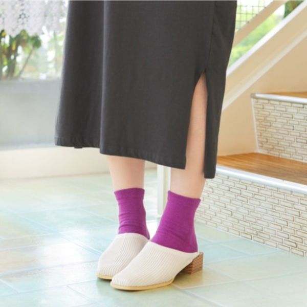 Bunte Seiden-Baumwoll-Socken