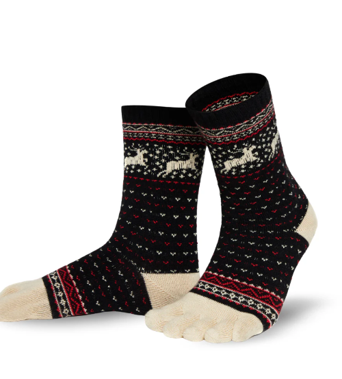 Zehensocken aus Rentierwolle