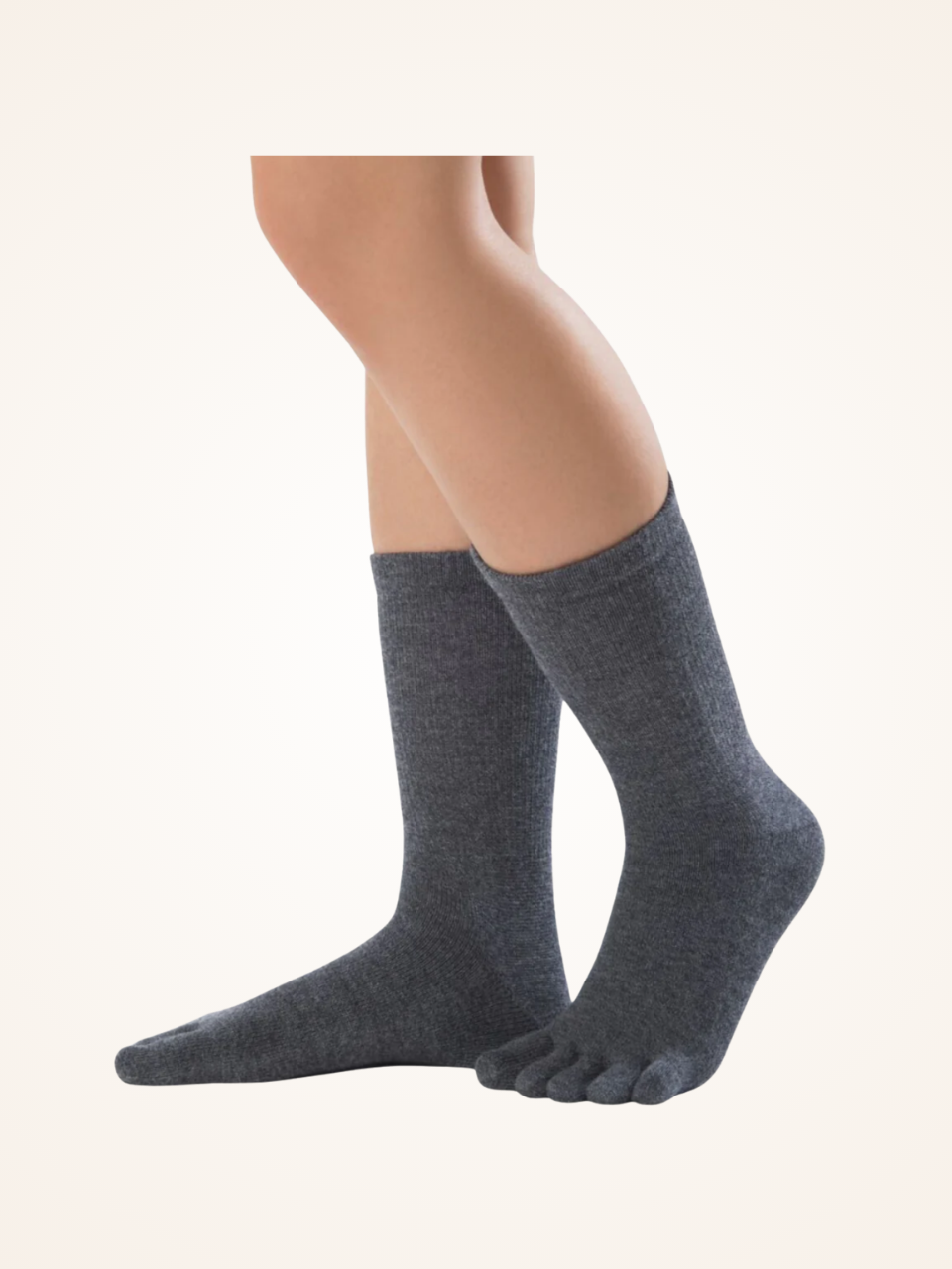 Zehensocken aus Merinowolle und Baumwolle