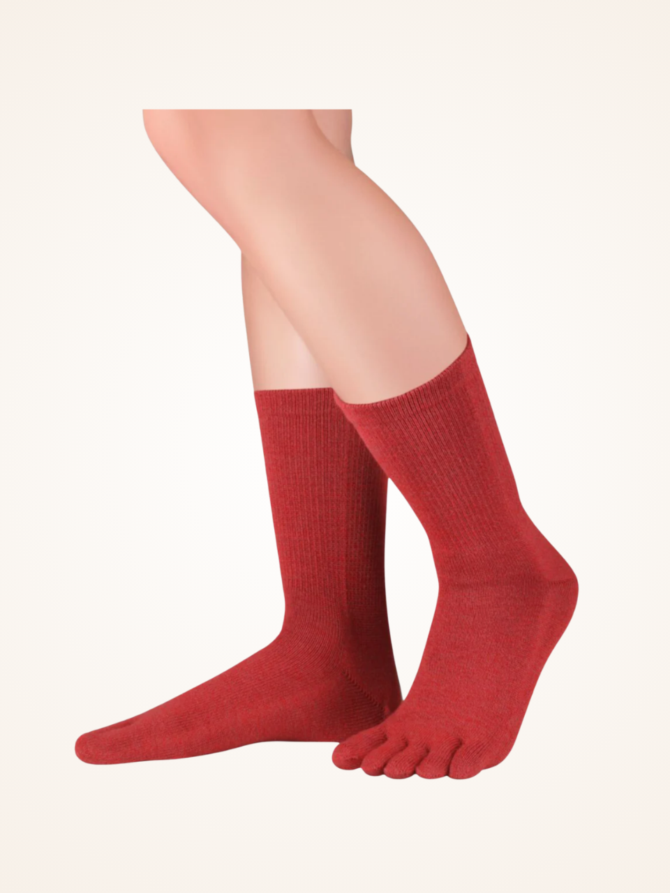 Zehensocken aus Merinowolle und Baumwolle