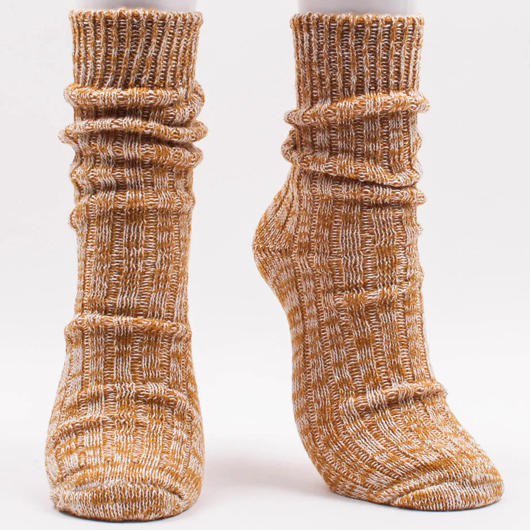 Gerippte Socken aus Bio-Hanf