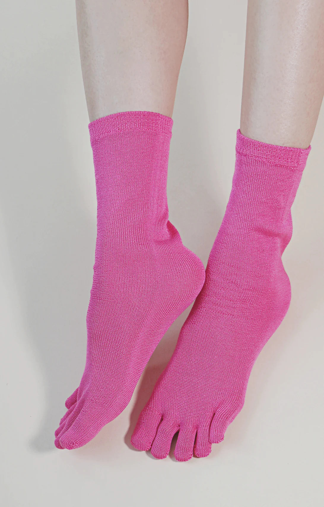 Waschbare Zehensocken aus 100 % feinster Seide