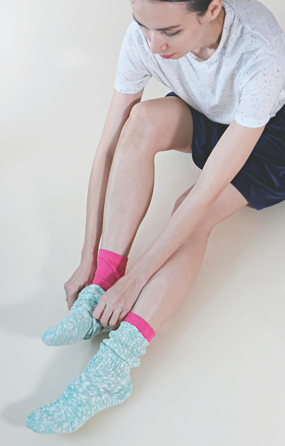 Waschbare Zehensocken aus 100 % feinster Seide
