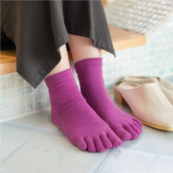 Bunte Seiden-Baumwoll-Socken