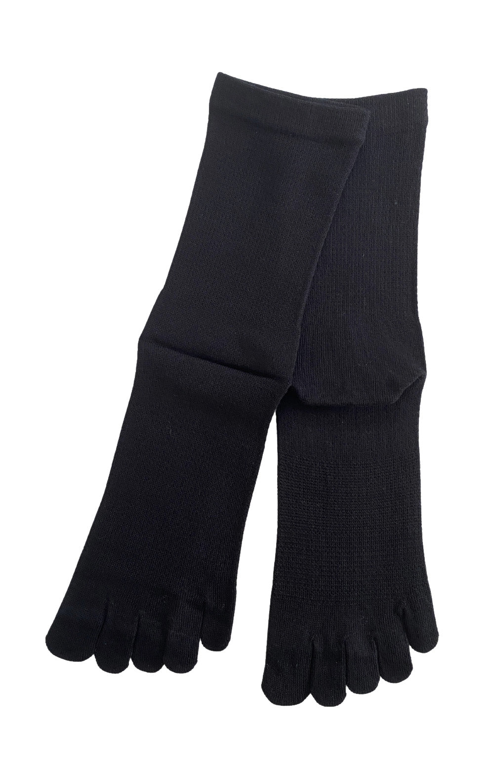 Zehensocken aus Seide und Baumwolle, mittelhoch bis zur Wade