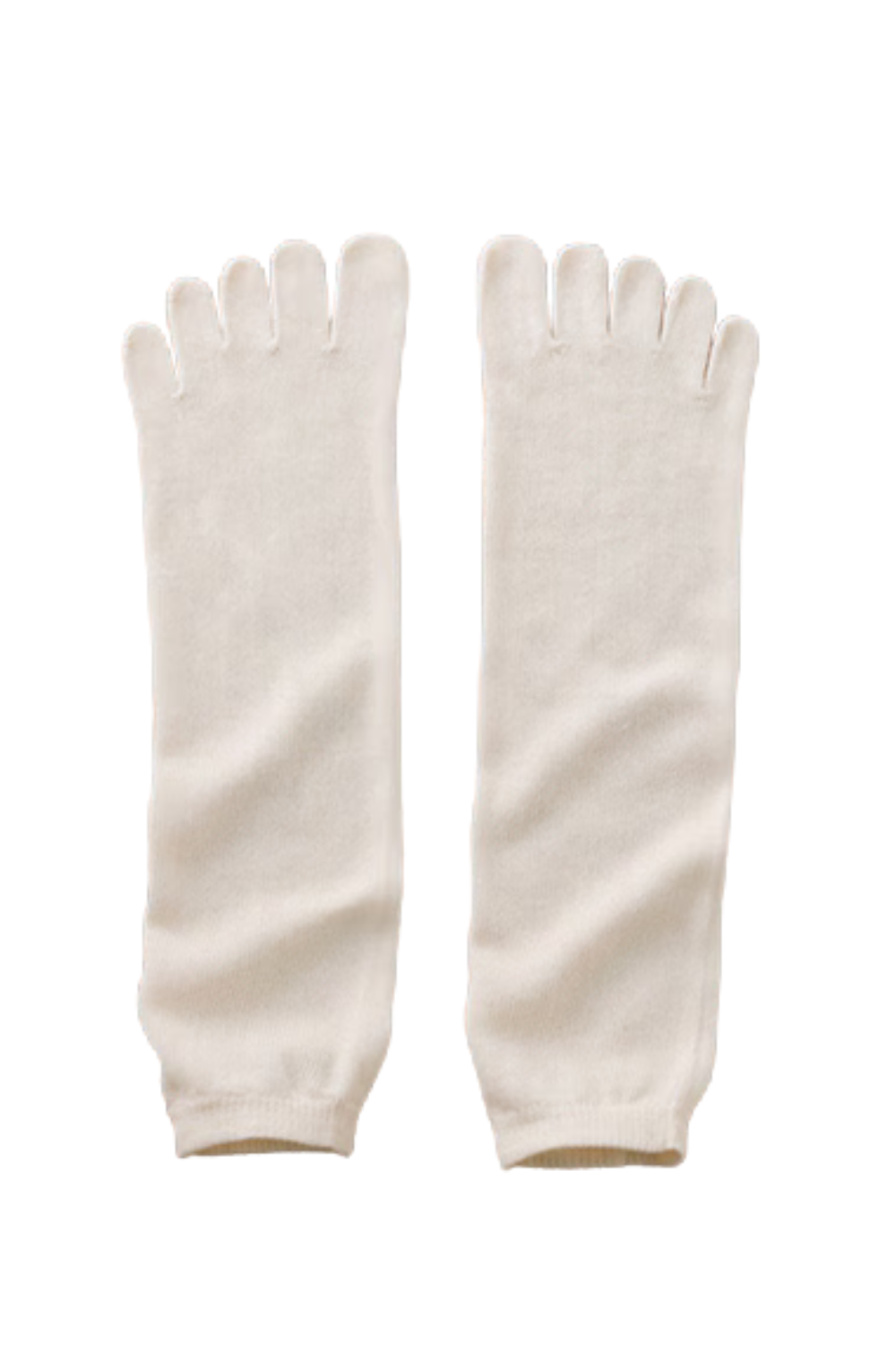 Locker sitzende Zehensocken aus Bio-Baumwolle und Seide